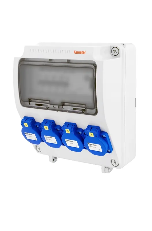 Oblíbený FAMATEL v145-6kA ZSF40000000.1 /3957 Zásuvková skříň IP54 jištěná s chráničem 40/4/003 - přístroje Eaton