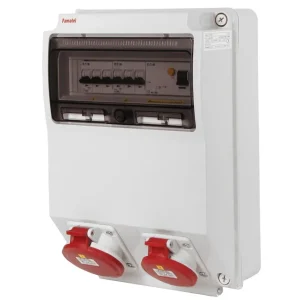 Prémiový FAMATEL v044-6kA ZSF00101000.1 /3959  Zásuvková skříň IP44 jištěná s chráničem 40/4/003 - přístroje Eaton