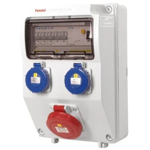 FAMATEL v166-6kA ZSF20100000.1 /3958  Zásuvková skříň IP65 jištěná s chráničem 40/4/003 - přístroje Eaton Dokud Zásoby Vydrží