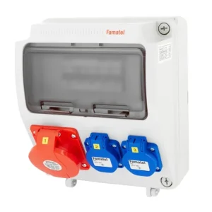 FAMATEL v185-6kA ZSF20001000.0 /3957  Zásuvková skříň IP44 jištěná bez chrániče - přístroje Eaton Kup Teď