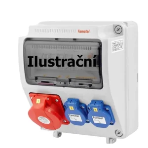 FAMATEL v1903 ZSF20001000.1 /3957  Zásuvková skříň IP44 jištěná s chráničem 40/4/003 - přístroje Eaton Doprava Zdarma