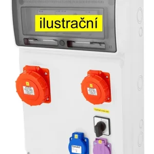 FAMATEL v2020 ZSFT11001010.1 /3952  Zásuvková skříň IP54 jištěná s chráničem 63/4/003 - přístroje Eaton Zlevněný