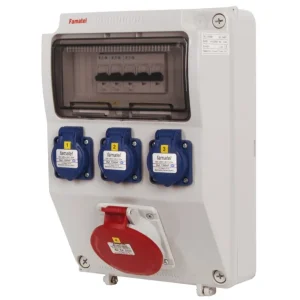 FAMATEL v213-6kA ZSF30001000.0 /3958  Zásuvková skříň IP44 jištěná bez chrániče - přístroje Eaton Oblíbený