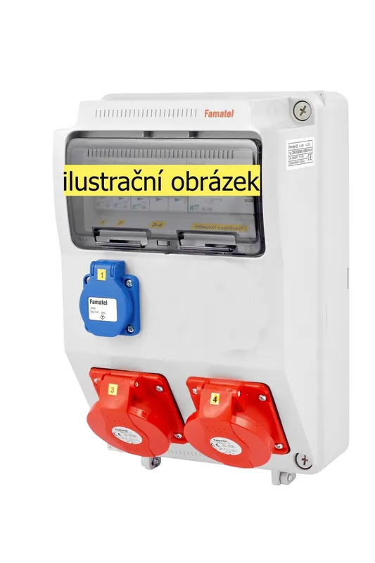 Nízká Cena FAMATEL v1010 ZSF10101000.1 /3958 Zásuvková skříň IP44 jištěná s chráničem 40/4/003 - přístroje Eaton