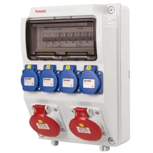 FAMATEL v1120 ZSF40200000.0 /3958  Zásuvková skříň IP44 jištěná bez chrániče - přístroje Eaton Finální Výprodej