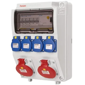 Akční Cena FAMATEL v1122 ZSF40200000.1 /3958 Zásuvková skříň IP44 jištěná s chráničem 40/4/003 - přístroje Eaton