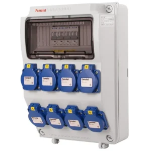 FAMATEL v1105 ZSF80000000.0 /3958  Zásuvková skříň IP54 jištěná bez chrániče - přístroje Eaton Odeslání Ihned