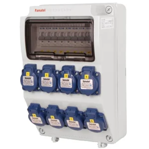 FAMATEL v1107 ZSF80000000.0 /3958  Zásuvková skříň IP54 jištěná bez chrániče - přístroje Eaton Cenově Výhodný