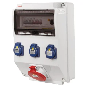 FAMATEL v333 ZSF30001000.1 /3959 Zásuvková skříň IP44 jištěná s chráničem 40/4/003 - přístroje Eaton Originální