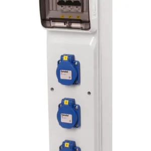 FAMATEL v275-6kA ZSF30000000.0 /3950 Zásuvková skříň IP54 jištěná bez chrániče - přístroje Eaton Nová Kolekce