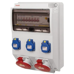 Expresní Doručení FAMATEL v335 ZSF30002000.1 /3959  Zásuvková skříň IP44 jištěná s chráničem 40/4/003 - přístroje Eaton