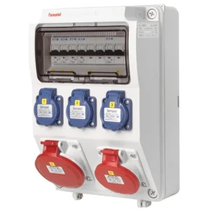 FAMATEL v506-6kA ZSF30101000.0 /3958 Zásuvková skříň IP44 jištěná bez chrániče - přístroje Eaton Horká Nabídka