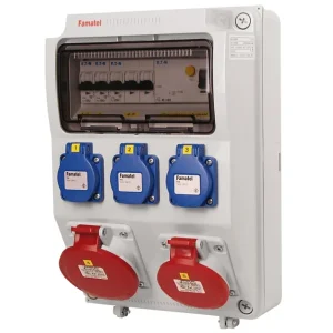 Expresní Doručení FAMATEL v510-6kA ZSF30101000.1 /3958  Zásuvková skříň IP44 jištěná s chráničem 40/4/003 (ekon. - přístroje Eaton