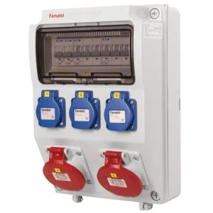 FAMATEL v515 ZSF30200000.0 /3958 Zásuvková skříň IP44 jištěná bez chrániče - přístroje Eaton Značkový