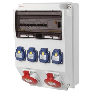 FAMATEL v344-6kA ZSF40200000.1 /3959 Zásuvková skříň IP44 jištěná s chráničem 40/4/003 - přístroje Eaton Přímo Od Výrobce