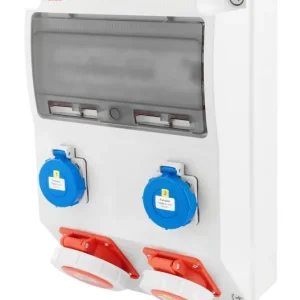 FAMATEL v3106-6kA ZSF20101000.1 /3959  Zásuvková skříň IP65 jištěná s chráničem 40/4/003 - přístroje Eaton Nová Kolekce