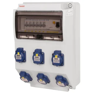 FAMATEL v379 ZSF60000000.1 /3959 Zásuvková skříň IP54 jištěná s chráničem 40/4/003 - přístroje Eaton Garance Vrácení Peněz