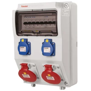 FAMATEL v405-6kA ZSF20200000.0 /3958 Zásuvková skříň IP44 jištěná bez chrániče - přístroje Eaton Nízká Cena