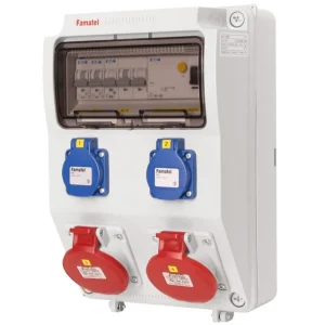 Nejlepší Volba FAMATEL v410 ZSF20200000.1 /3958  Zásuvková skříň 2x230V+2x400V 16A 5p IP44 chránič 40/4/003