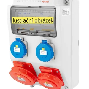 FAMATEL v4106-6kA ZSF20200000.1 /3958 Zásuvková skříň IP65 jištěná s chráničem 40/4/003 - přístroje Eaton Jen Po Omezenou Doba