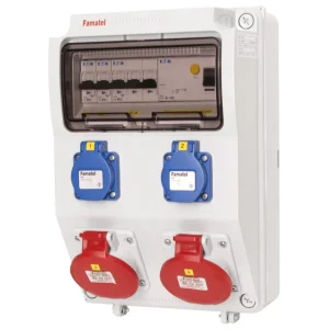 Vrácení Zdarma FAMATEL v410-6kA ZSF20200000.1 /3958  Zásuvková skříň IP44 jištěná s chráničem 40/4/003 - přístroje Eaton