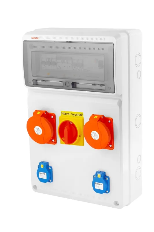 Horká Nabídka FAMATEL v4402 ZSFV20101000.1 /3952 Zásuvková skříň IP44 jištěná s chráničem 40/4/003 - přístroje Eaton
