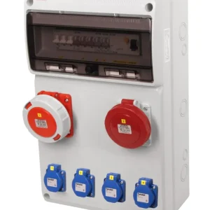 Super Cena FAMATEL v1180 ZSF40001010.1 /3952  Zásuvková skříň IP54 jištěná s chráničem 63/4/003 - přístroje Eaton