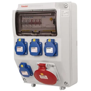 FAMATEL v580 ZSF40001000.1 /3958 Zásuvková skříň IP44 jištěná s chráničem 40/4/003 - přístroje Eaton Objednat Nyní