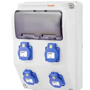 Tovární Cena FAMATEL v360-6kA ZSF40000000.0 /3958  Zásuvková skříň IP54 jištěná bez chrániče - přístroje Eaton