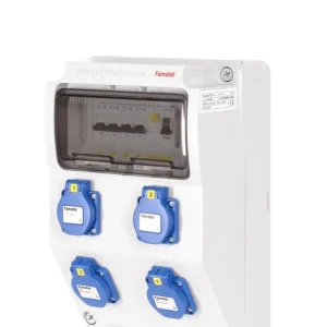 Sezónní Sleva FAMATEL v363-6kA ZSF40000000.1 /3958  Zásuvková skříň IP54 jištěná s chráničem 25/2/003 - přístroje Eaton