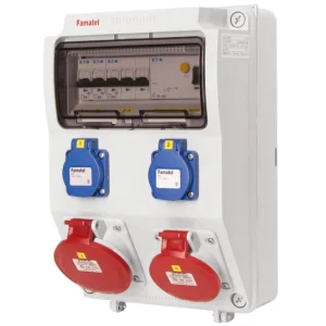 Nejlepší Volba FAMATEL v390-6kA ZSF20101000.1 /3958  Zásuvková skříň IP44 jištěná s chráničem 40/4/003 (ekon. - přístroje Eaton