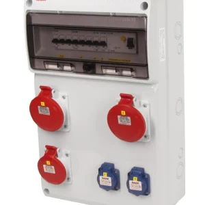 FAMATEL v441-6kA ZSF20102000.1 /3952  Zásuvková skříň IP44 jištěná s chráničem 40/4/003 - přístroje Eaton Bezpečná Platba