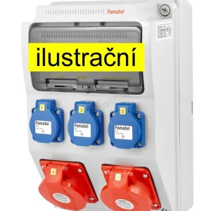 FAMATEL v526-6kA ZSF30002000.0 /3958 Zásuvková skříň IP44 jištěná bez chrániče - přístroje Eaton Top Prodej