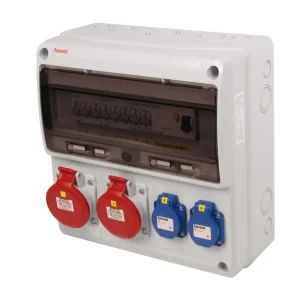 FAMATEL v599-6kA ZSF20200000.1 /3974 Zásuvková skříň IP44 jištěná s chráničem 40/4/003 - přístroje Eaton Výprodej