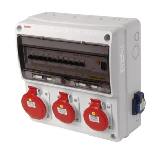 FAMATEL v605-6kA ZSF20201000.1 /3974 Zásuvková skříň IP44 jištěná s chráničem 63/4/003 - přístroje Eaton Akční Nabídka