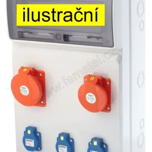 Akce FAMATEL v465-6kA ZSF30200000.1 /3952 Zásuvková skříň IP44 jištěná s chráničem 40/4/003 - přístroje Eaton