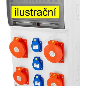 Zlevněný FAMATEL v493 ZSF30400000.1 /3952  Zásuvková skříň IP44  jištěná s chráničem 40/4/003 - přístroje Eaton