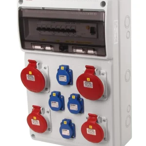 Vysoce Kvalitní FAMATEL v679-6kA ZSF40202000.1 /3952  Zásuvková skříň IP44 jištěná s chráničem 40/4/003 - přístroje Eaton