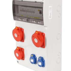 FAMATEL v689 ZSF20102000.1 /3952  Zásuvková skříň IP44 jištěná s chráničem 40/4/003 - přístroje Eaton Must-Have