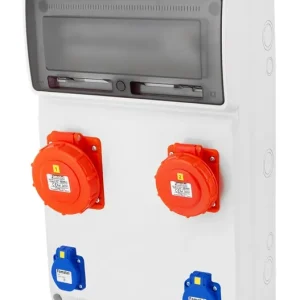 FAMATEL v8157 ZSF20100010.1 /3952 Zásuvková skříň IP54 jištěná s chrániči 40/4/003 a 63/4/01 - přístroje Eaton Cenová Bomba