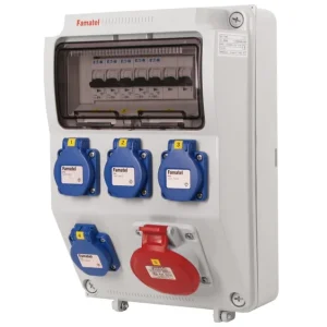 FAMATEL v565-6kA ZSF40100000.0 /3958 Zásuvková skříň IP44 jištěná bez chrániče - přístroje Eaton Top Prodej