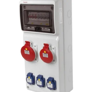 FAMATEL v450 ZSF30101000.0 /3951  Zásuvková skříň IP44 jištěná bez chrániče - přístroje Eaton Trendový