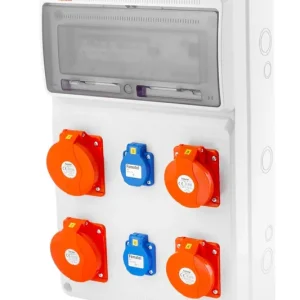 FAMATEL v845-6kA ZSF20202000.1 /3952  Zásuvková skříň IP44 jištěná s chráničem 40/4/003 - přístroje Eaton Cenově Výhodný