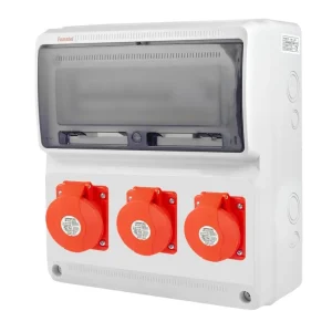 Nakupujte Hned FAMATEL v608-6kA ZSF10102000.1 /3974  Zásuvková skříň IP44 jištěná s chráničem 63/4/003 - přístroje Eaton