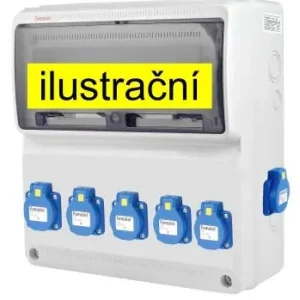FAMATEL v617-6kA ZSF60000000.1 /3974 Zásuvková skříň IP44 jištěná s chráničem 40/4/003 - přístroje Eaton Originální
