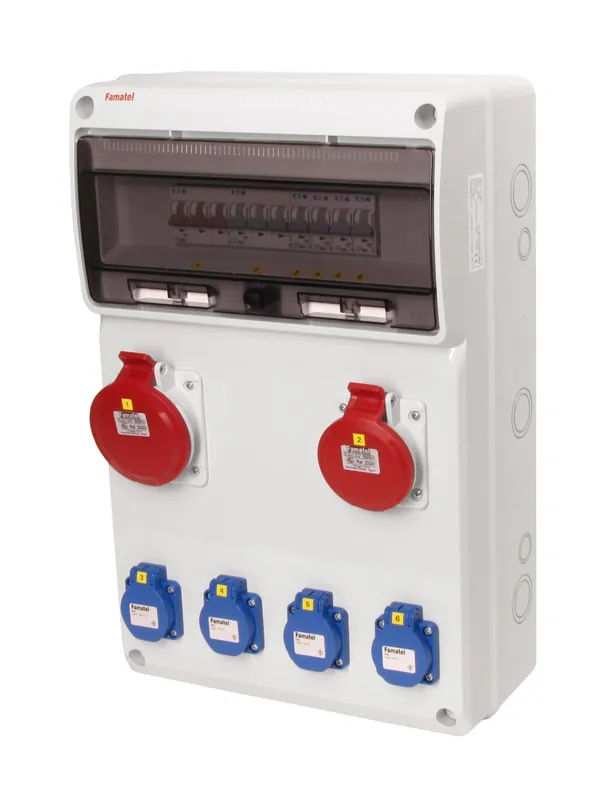 FAMATEL v620 ZSF40101000.0 /3952 Zásuvková skříň IP44 jištěná bez chrániče - přístroje Eaton Kup Teď