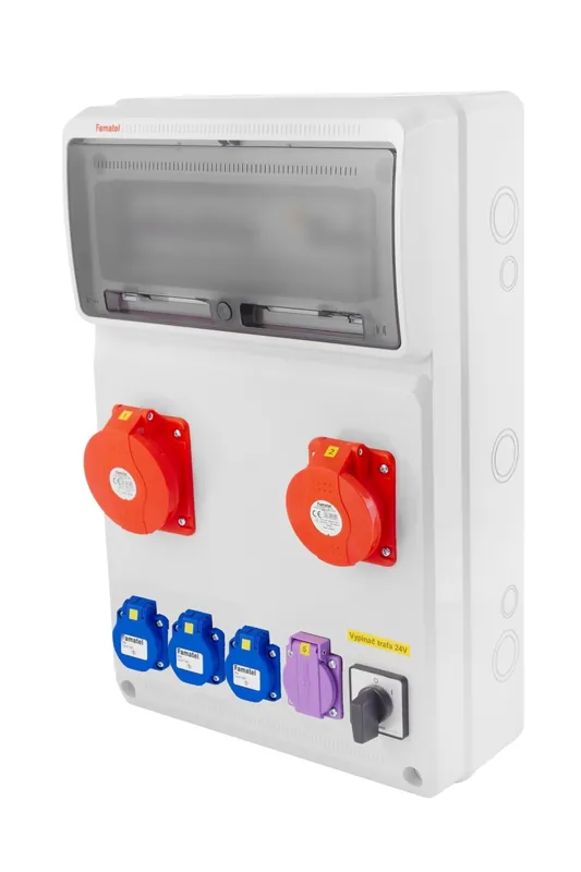 Speciální Cena FAMATEL v913-6kA ZSFT31101000.1 /3952 Zásuvková skříň IP44 jištěná s chráničem 40/4/003 - přístroje Eaton