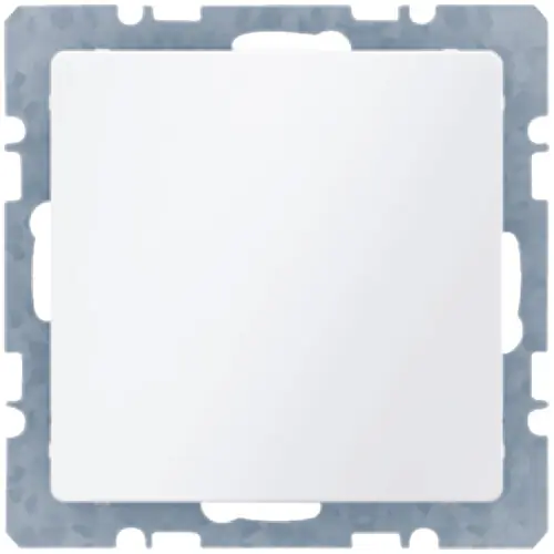 Levný BERKER 6710096089 Záslepka se středovým dílem, Berker Q.x, bílá, sametová