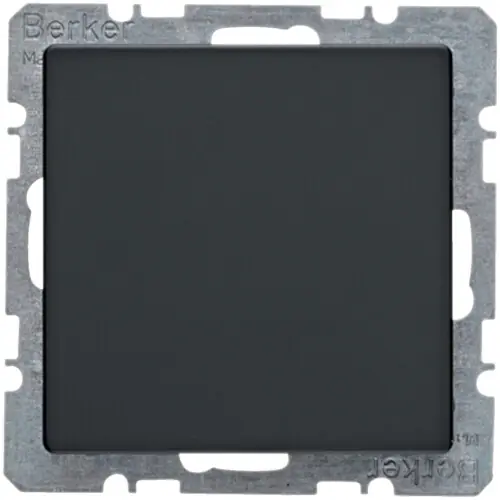 BERKER 6710096086 Záslepka se středovým dílem, Berker Q.x, antracit, sametová Akční Nabídka