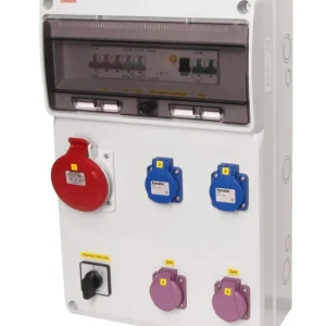 FAMATEL v938 ZSFT22001000.1 /3952  Zásuvková skříň IP44 jištěná s chráničem 40/4/003 - přístroje Eaton Značkový